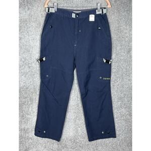 Vintage Genuine Sonoma Cargo Tactical Pants Boys Size 32H Husky Blue Pockets NWT